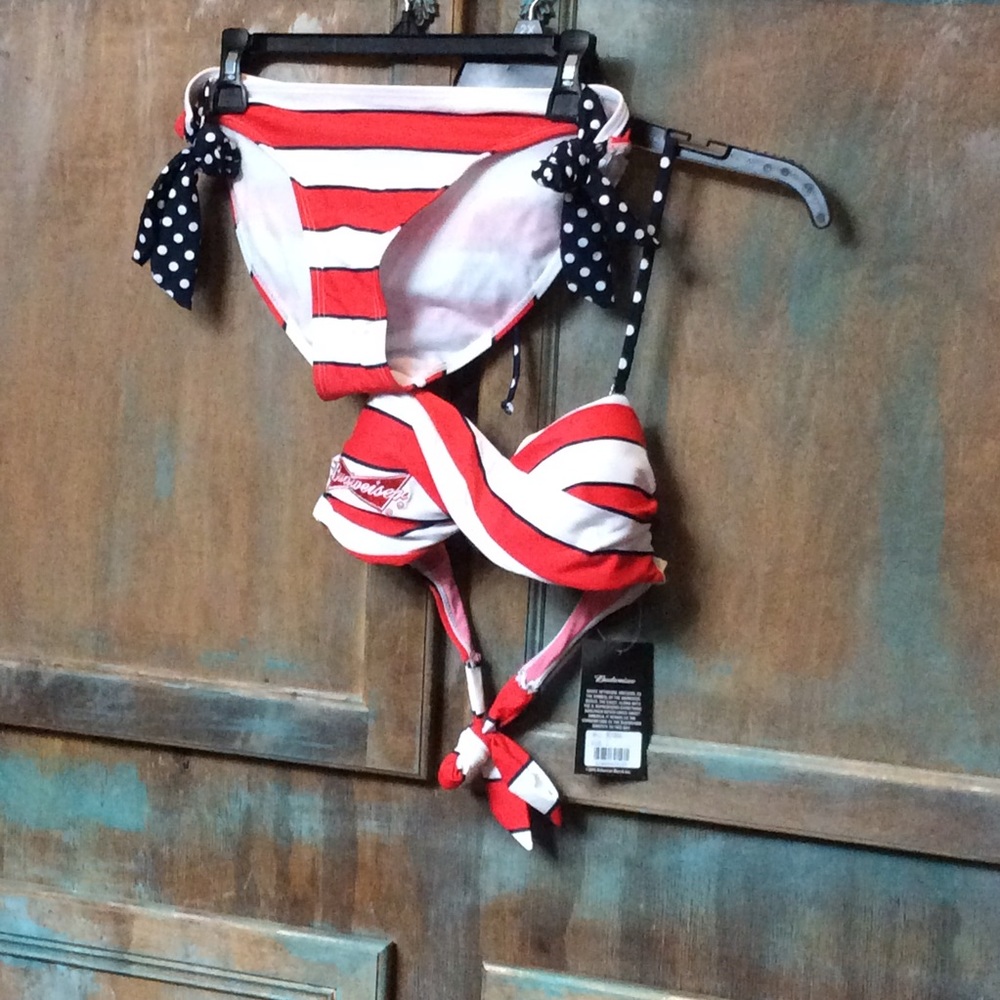 Budweiser bikini set NWT sz large